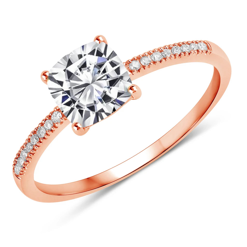 Cushion Cut Diamond Halo Ring