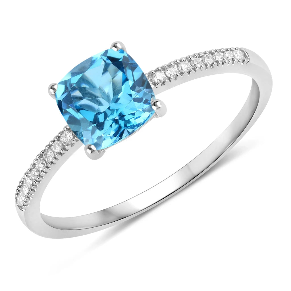 Cushion Cut Diamond Halo Ring