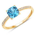 Cushion Cut Diamond Halo Ring