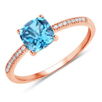 Cushion Cut Diamond Halo Ring