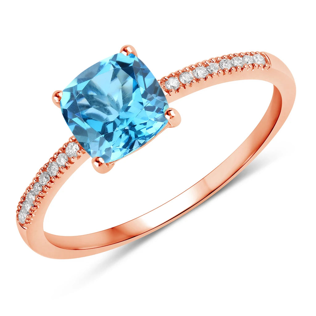 Cushion Cut Diamond Halo Ring