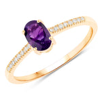 Forever Oval-Cut and Diamond Ring