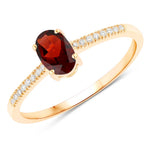Forever Oval-Cut and Diamond Ring