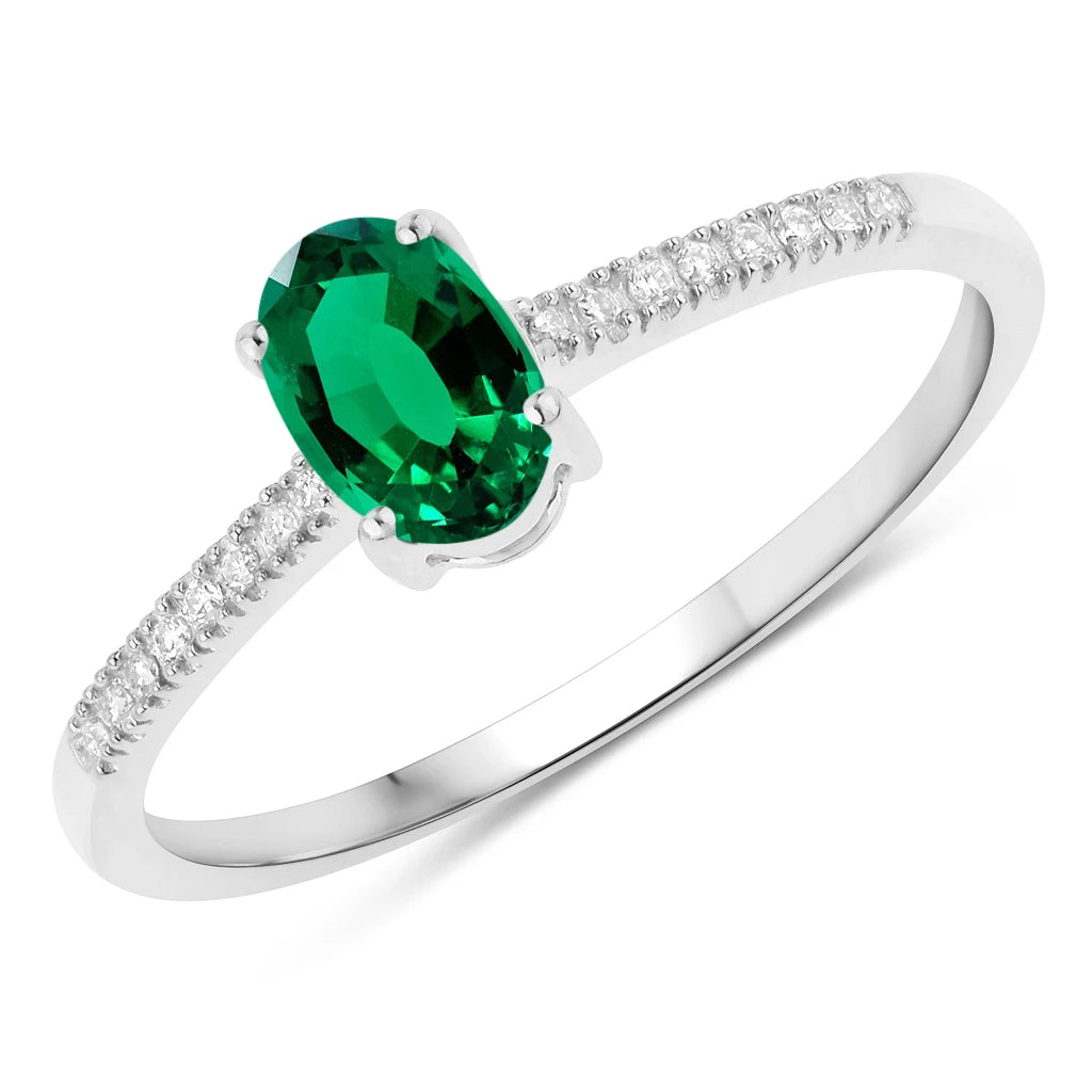 Forever Oval-Cut and Diamond Ring
