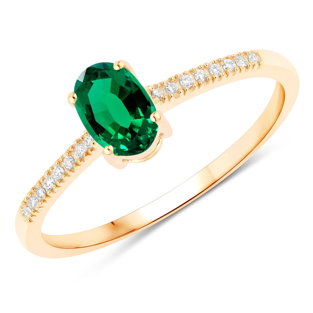 Forever Oval-Cut and Diamond Ring