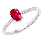 Forever Oval-Cut and Diamond Ring