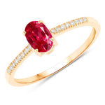 Forever Oval-Cut and Diamond Ring