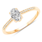 Forever Oval-Cut and Diamond Ring