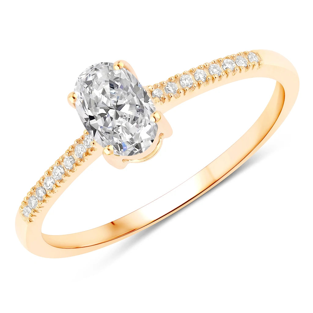 Forever Oval-Cut and Diamond Ring