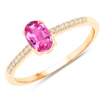 Forever Oval-Cut and Diamond Ring