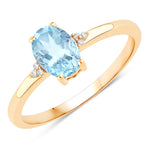 Mademoiselle Oval Cut Diamond Accent Ring