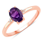 Mademoiselle Oval Cut Diamond Accent Ring
