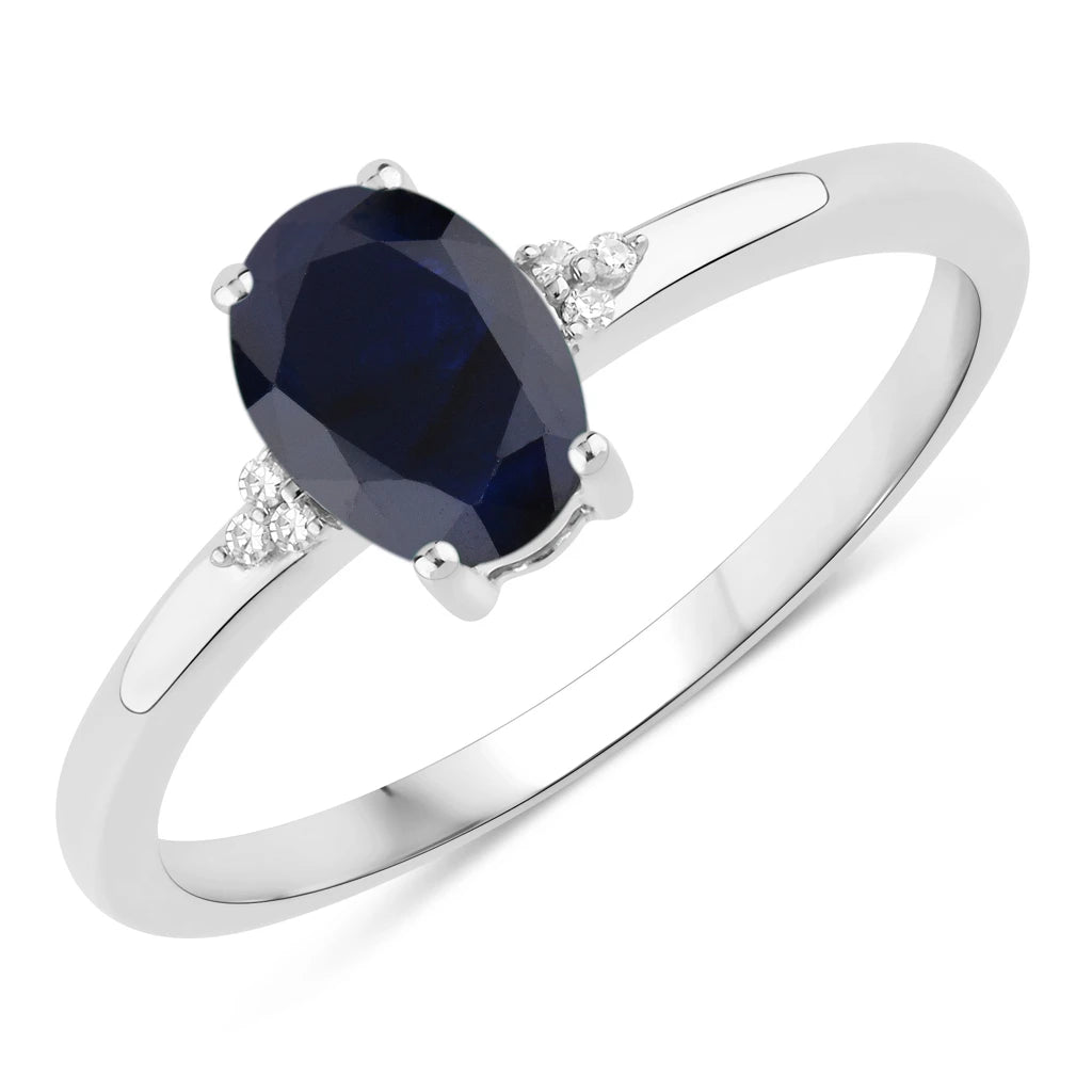 Mademoiselle Oval Cut Diamond Accent Ring