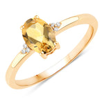 Mademoiselle Oval Cut Diamond Accent Ring