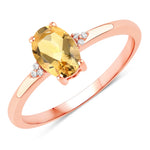 Mademoiselle Oval Cut Diamond Accent Ring