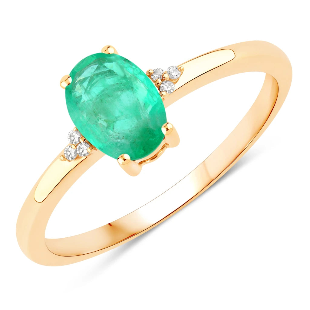 Mademoiselle Oval Cut Diamond Accent Ring