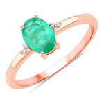 Mademoiselle Oval Cut Diamond Accent Ring