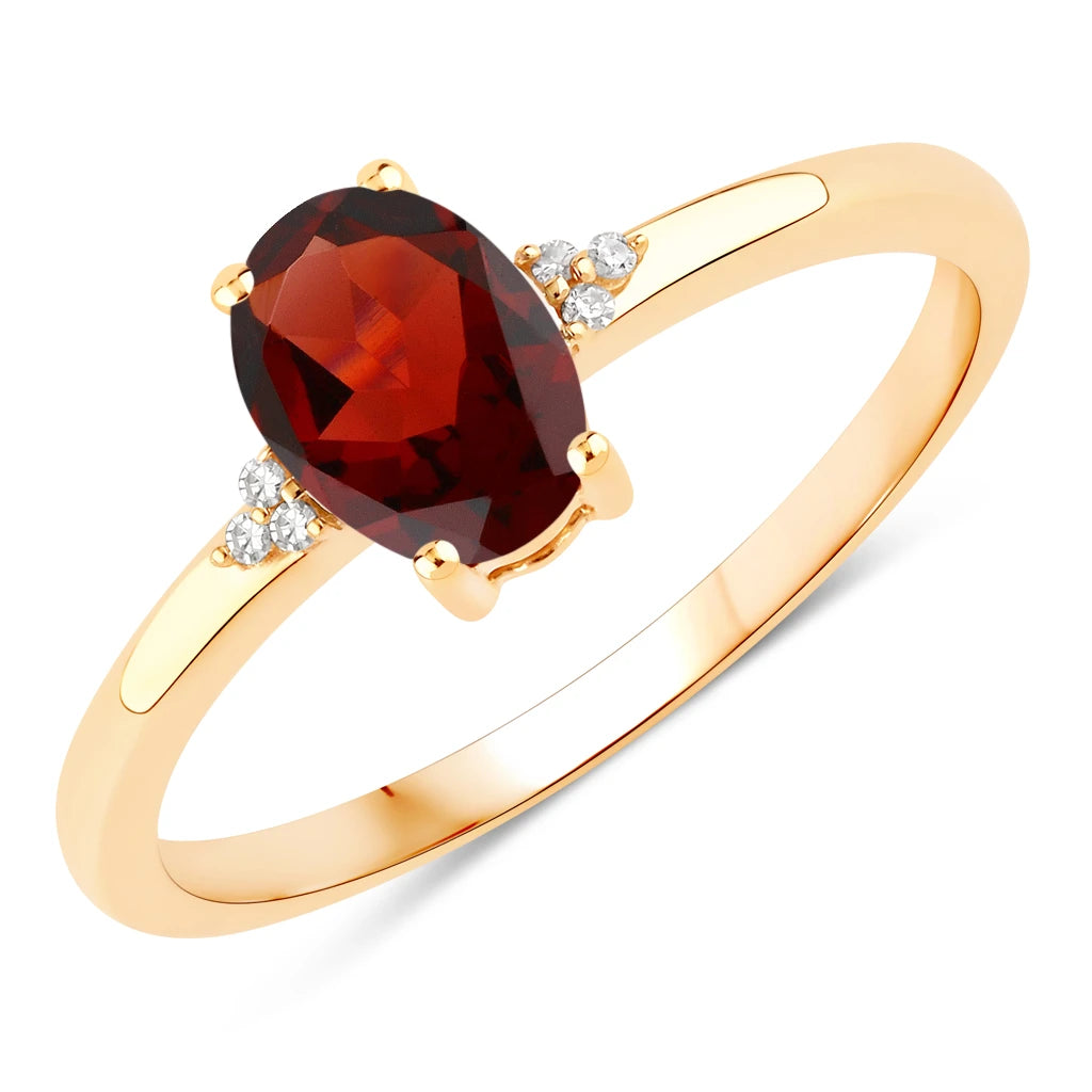 Mademoiselle Oval Cut Diamond Accent Ring