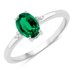 Mademoiselle Oval Cut Diamond Accent Ring