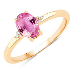 Mademoiselle Oval Cut Diamond Accent Ring