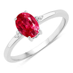 Mademoiselle Oval Cut Diamond Accent Ring