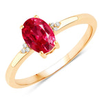 Mademoiselle Oval Cut Diamond Accent Ring