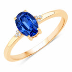 Mademoiselle Oval Cut Diamond Accent Ring