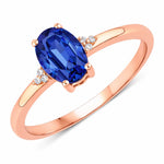 Mademoiselle Oval Cut Diamond Accent Ring