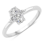 Mademoiselle Oval Cut Diamond Accent Ring