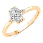 Mademoiselle Oval Cut Diamond Accent Ring