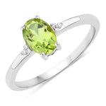 Mademoiselle Oval Cut Diamond Accent Ring