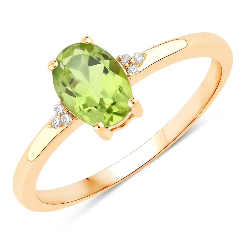 Mademoiselle Oval Cut Diamond Accent Ring