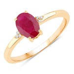 Mademoiselle Oval Cut Diamond Accent Ring