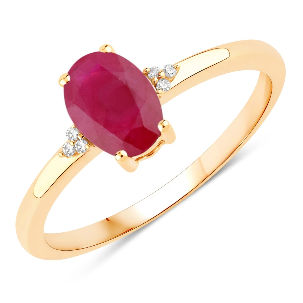 Mademoiselle Oval Cut Diamond Accent Ring