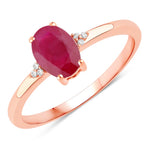 Mademoiselle Oval Cut Diamond Accent Ring