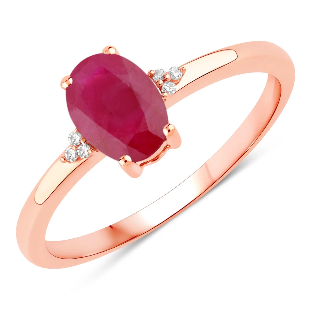 Mademoiselle Oval Cut Diamond Accent Ring
