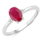 Mademoiselle Oval Cut Diamond Accent Ring
