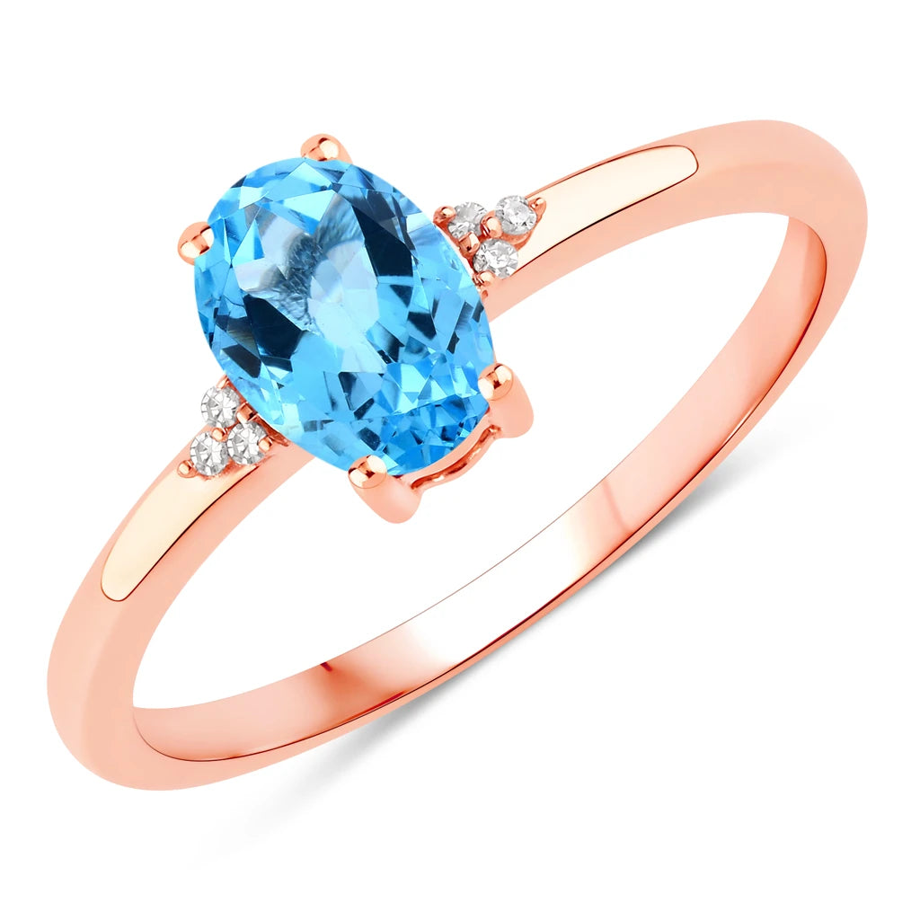 Mademoiselle Oval Cut Diamond Accent Ring