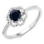 Flower Diamond Halo Ring