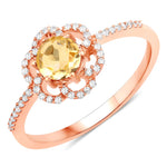 Flower Diamond Halo Ring