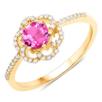 Flower Diamond Halo Ring