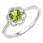 Flower Diamond Halo Ring