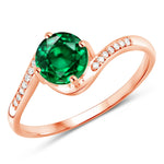 Round Cut Diamond Halo Ring