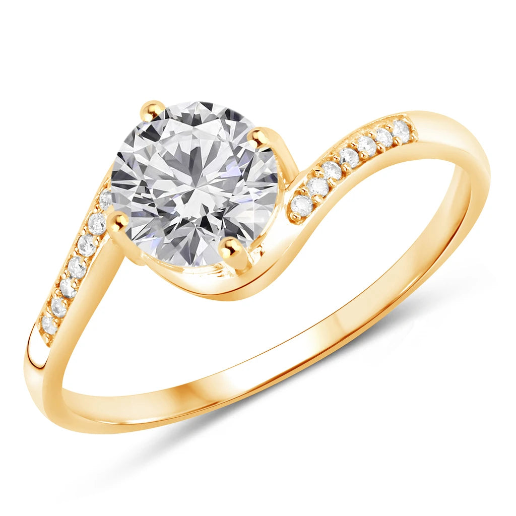 Round Cut Diamond Halo Ring