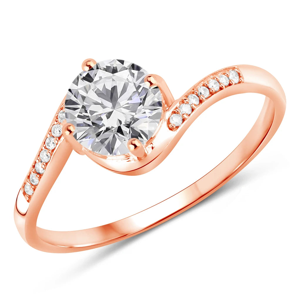 Round Cut Diamond Halo Ring