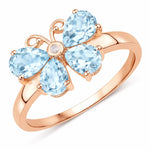 Butterfly Diamond Accent Ring