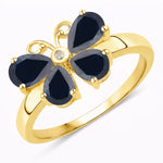 Butterfly Diamond Accent Ring