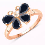 Butterfly Diamond Accent Ring