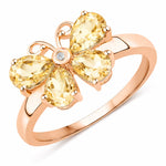 Butterfly Diamond Accent Ring