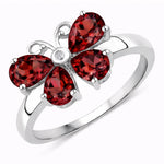 Butterfly Diamond Accent Ring
